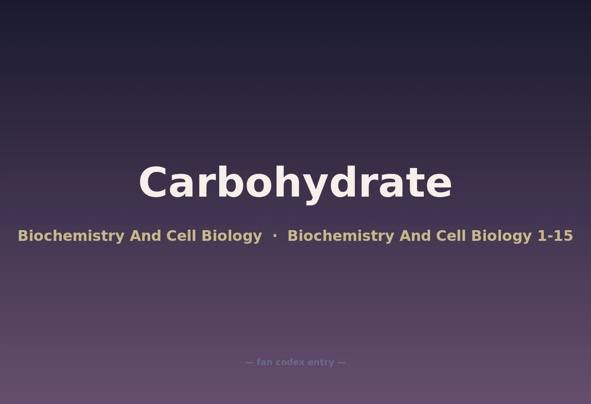 Carbohydrate