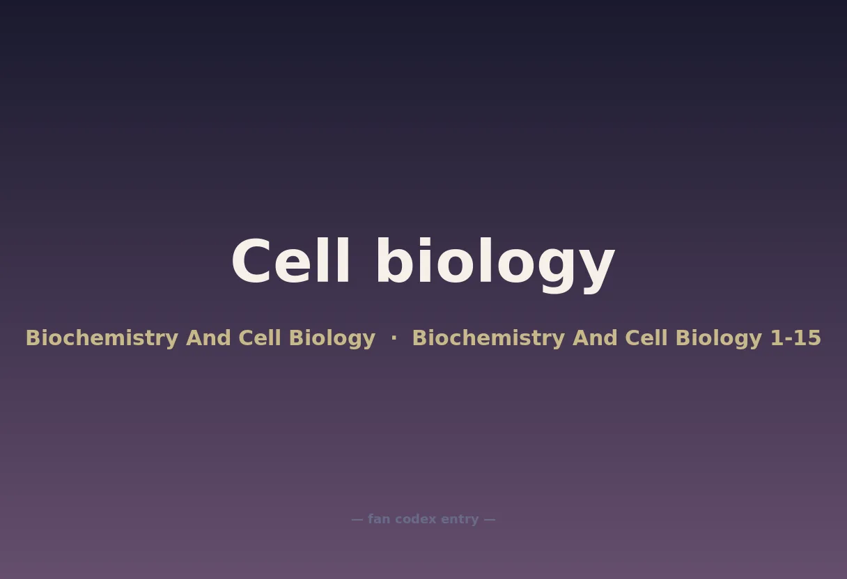 Cell biology