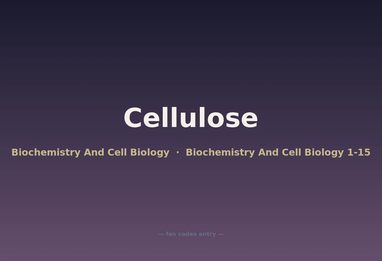 Cellulose